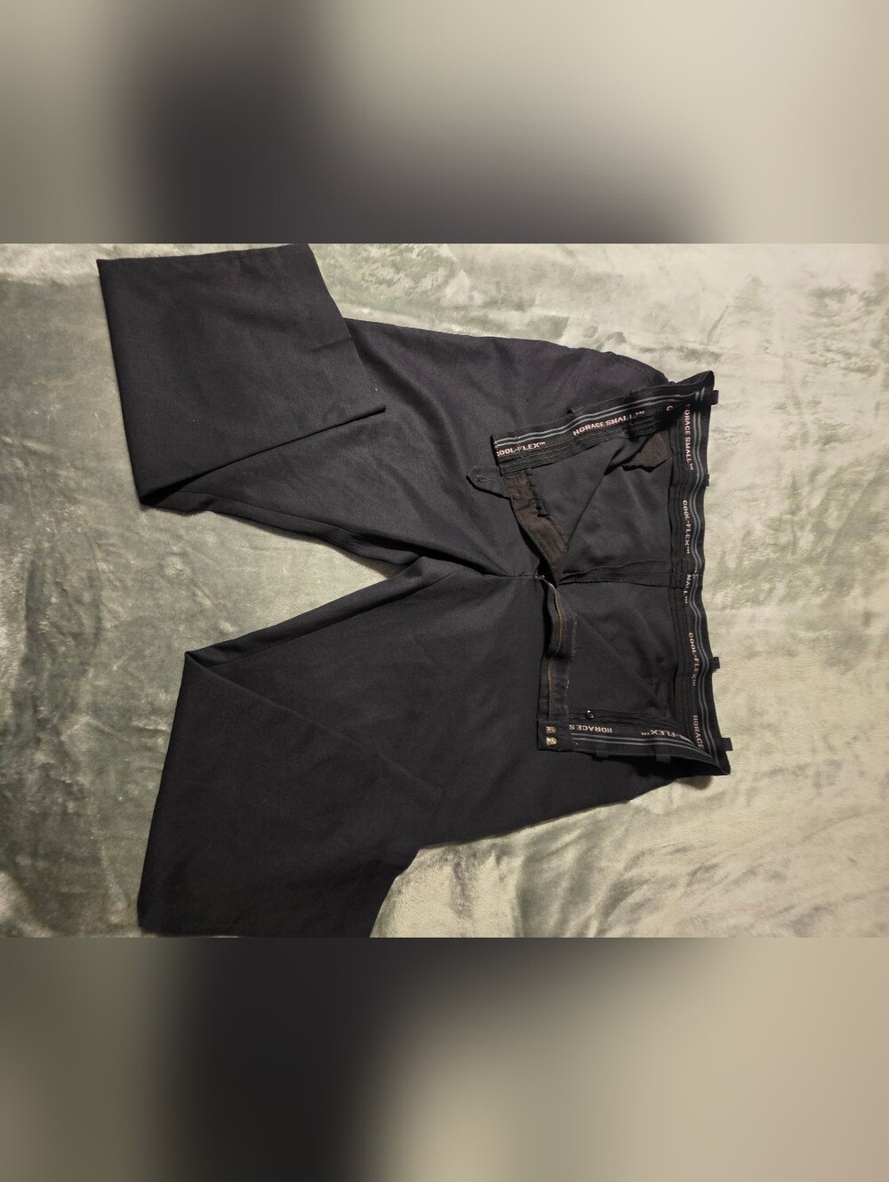 Horace Small Men's Black Stretch Dress Pants - Classic Slim Fit